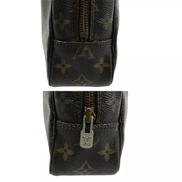 LOUIS VUITTON Trousse Toilette 23 Clutch Hand Bag Monogram Brown - Picture 7 of 16